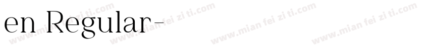 en Regular字体转换